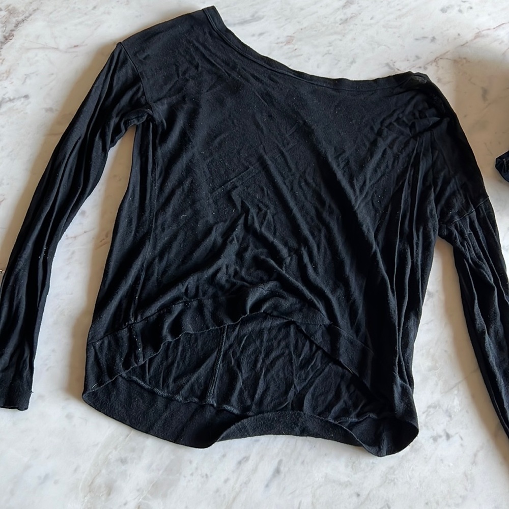 Black longsleeve open back